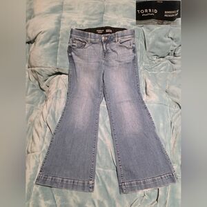 Torrid Light Blue Wide Leg Jeans